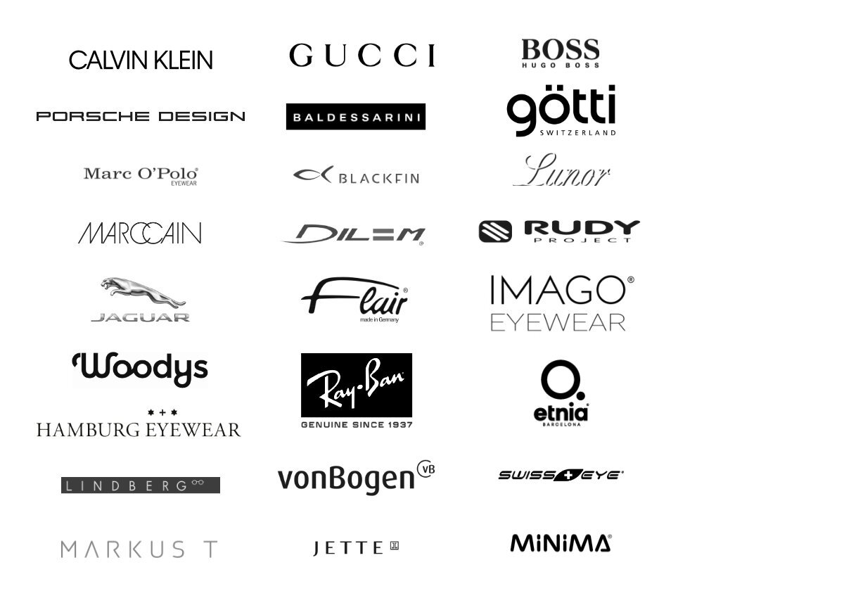 Fassungsmarken Markenlogos